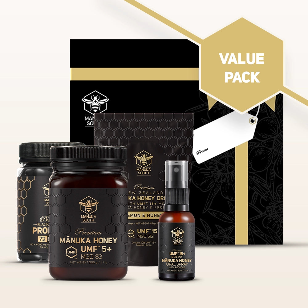 Honey Holiday Bundle (Manuka Honey and Honey+Propolis Drops)