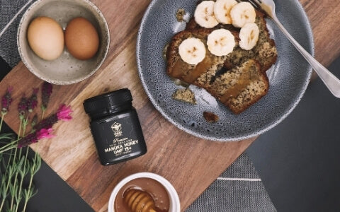 Healthy UMF 15+ Mānuka Honey-Banana Bread