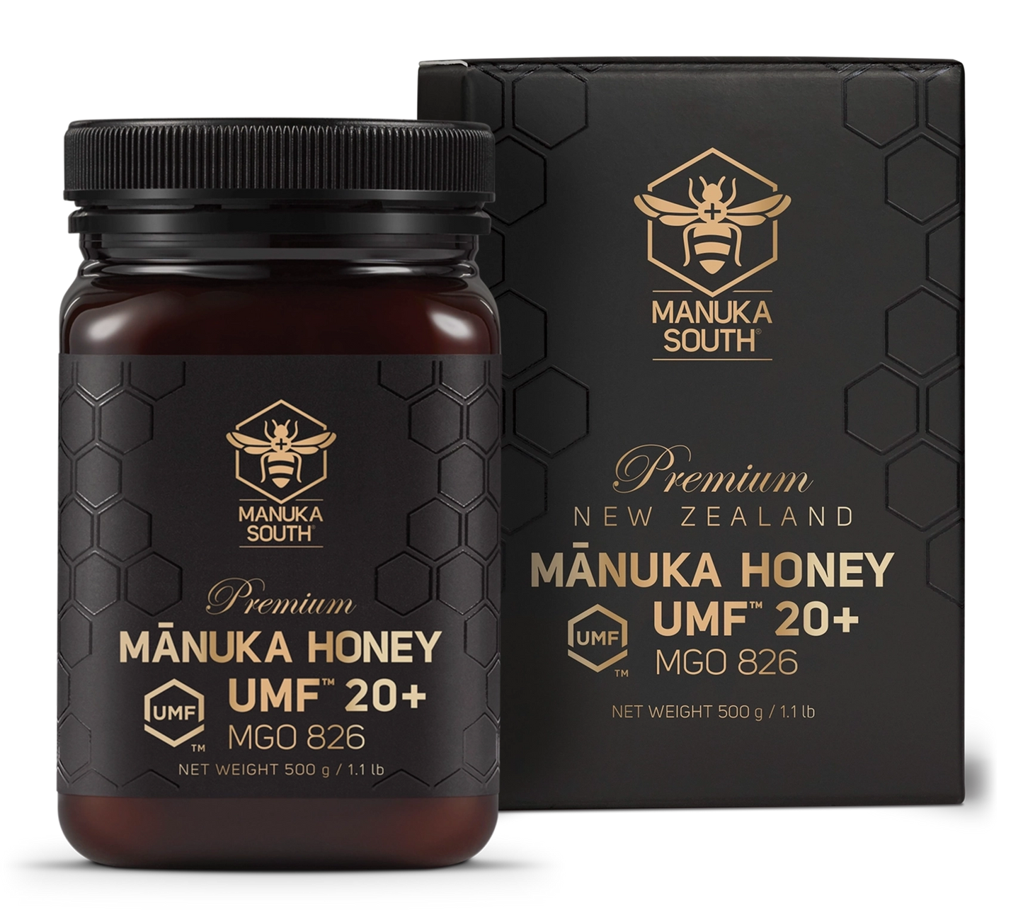 UMF 20+ 500g Manuka Honey of NZ MGO 826