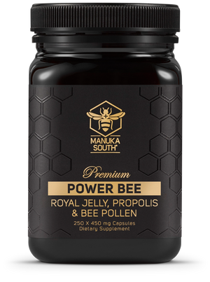 Power Bee - Royal Jelly, Propolis and Bee Pollen combination Capsules Supplement