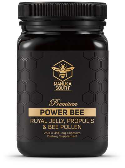 Power Bee - Royal Jelly, Propolis and Bee Pollen combination Capsules Supplement