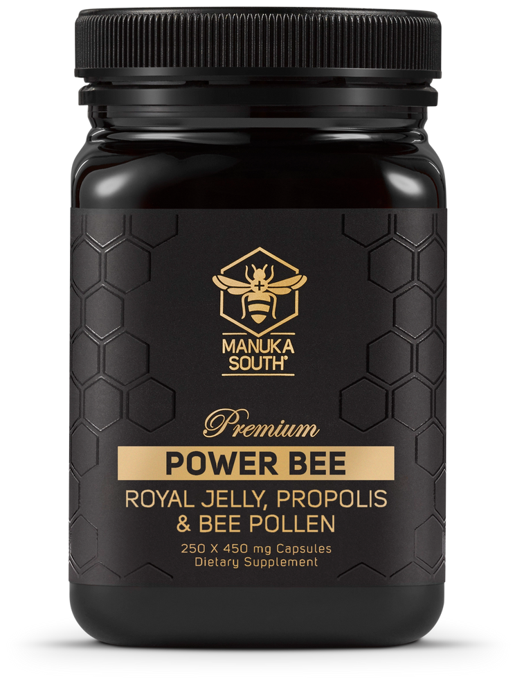 Power Bee - Royal Jelly, Propolis and Bee Pollen combination Capsules Supplement