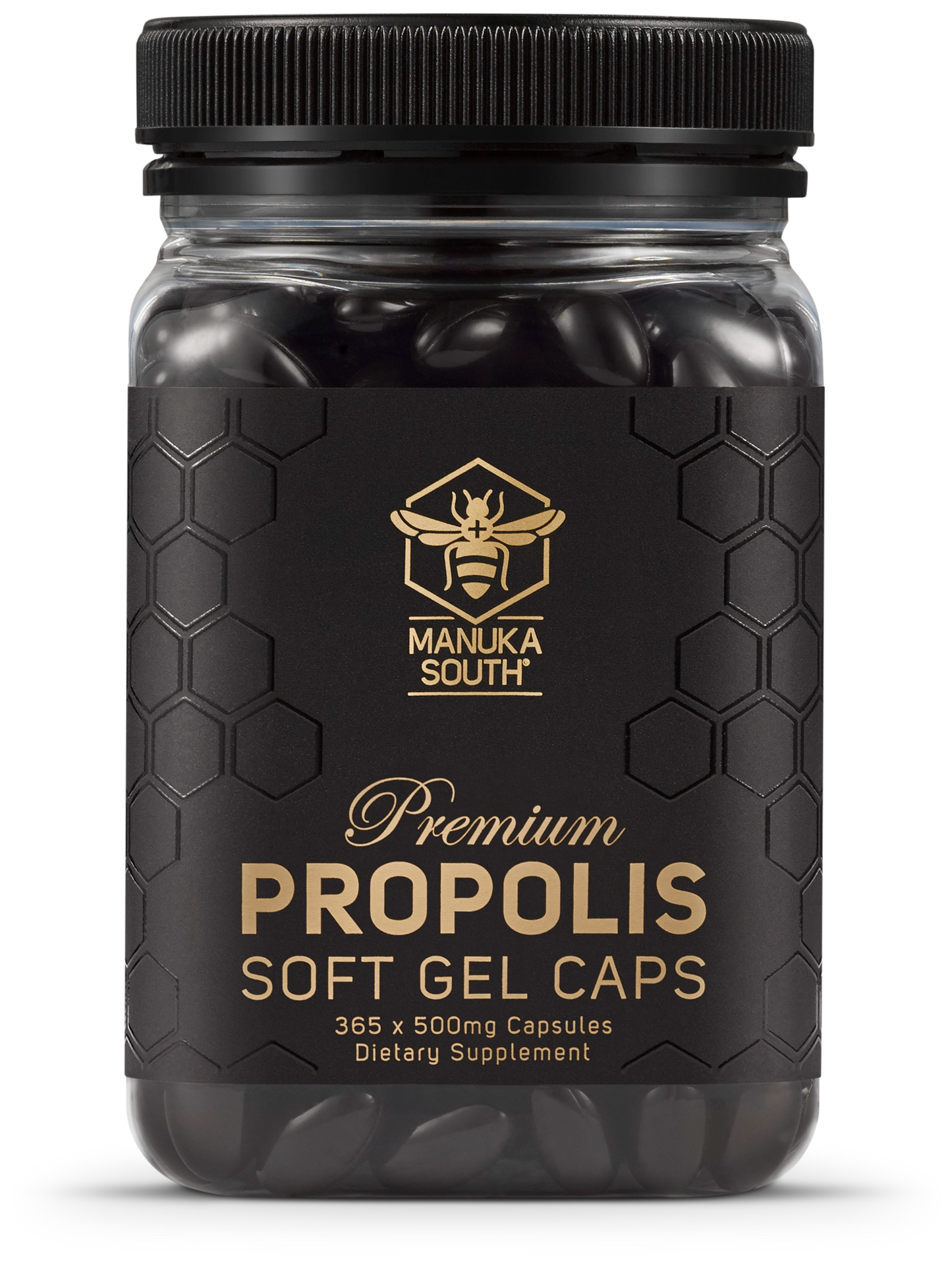 Black Propolis Soft Gel Capsules Supplement